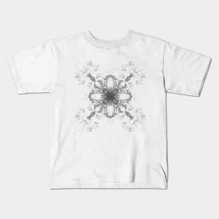 Dusty Grey Abstract Sketch Kids T-Shirt